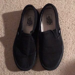 black slip on vans